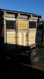 walls, windows, shingles, and a door