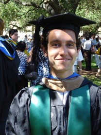 Carl smiling on Graduation Day
